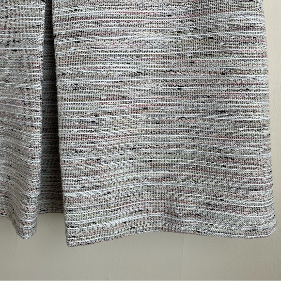 J. Crew Box Pleat Pink Pepper Tweed A-Line Skirt Sz 4 - Picture 4 of 14